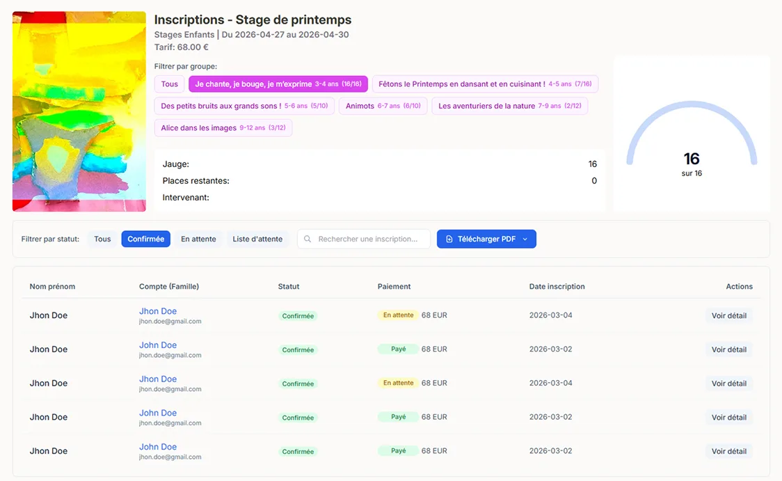 CRM sur mesure : tableau de bord de suivi des clients et des demandes, adapté aux processus de vente réels